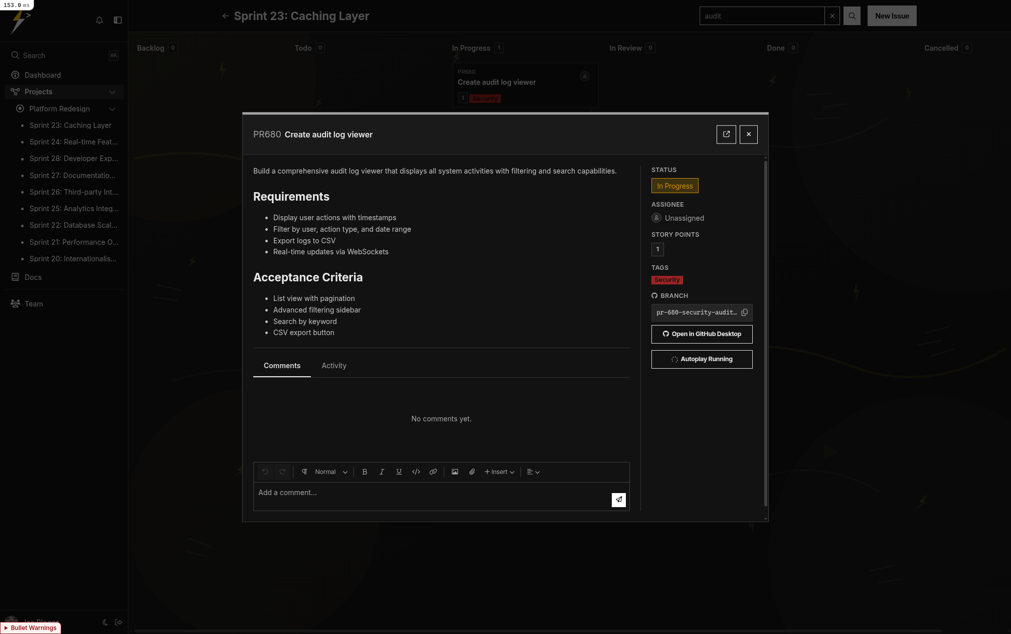 AI Autoplay - One-click ticket implementation